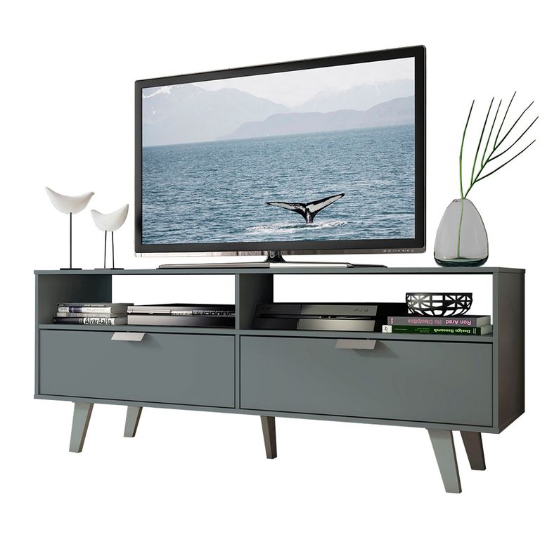 VEKKAHOME Rack Tv Oslo 55" 2 Puertas