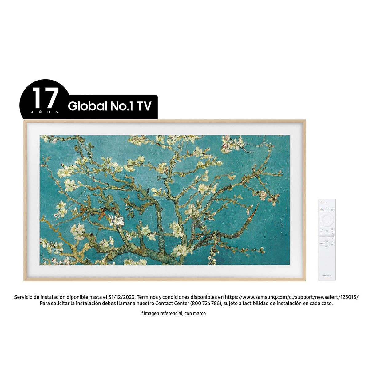 SAMSUNG - QLED Smart TV 75" The Frame F-22Q75BAVGBEB 4K Ultra HD Tizen Samsung