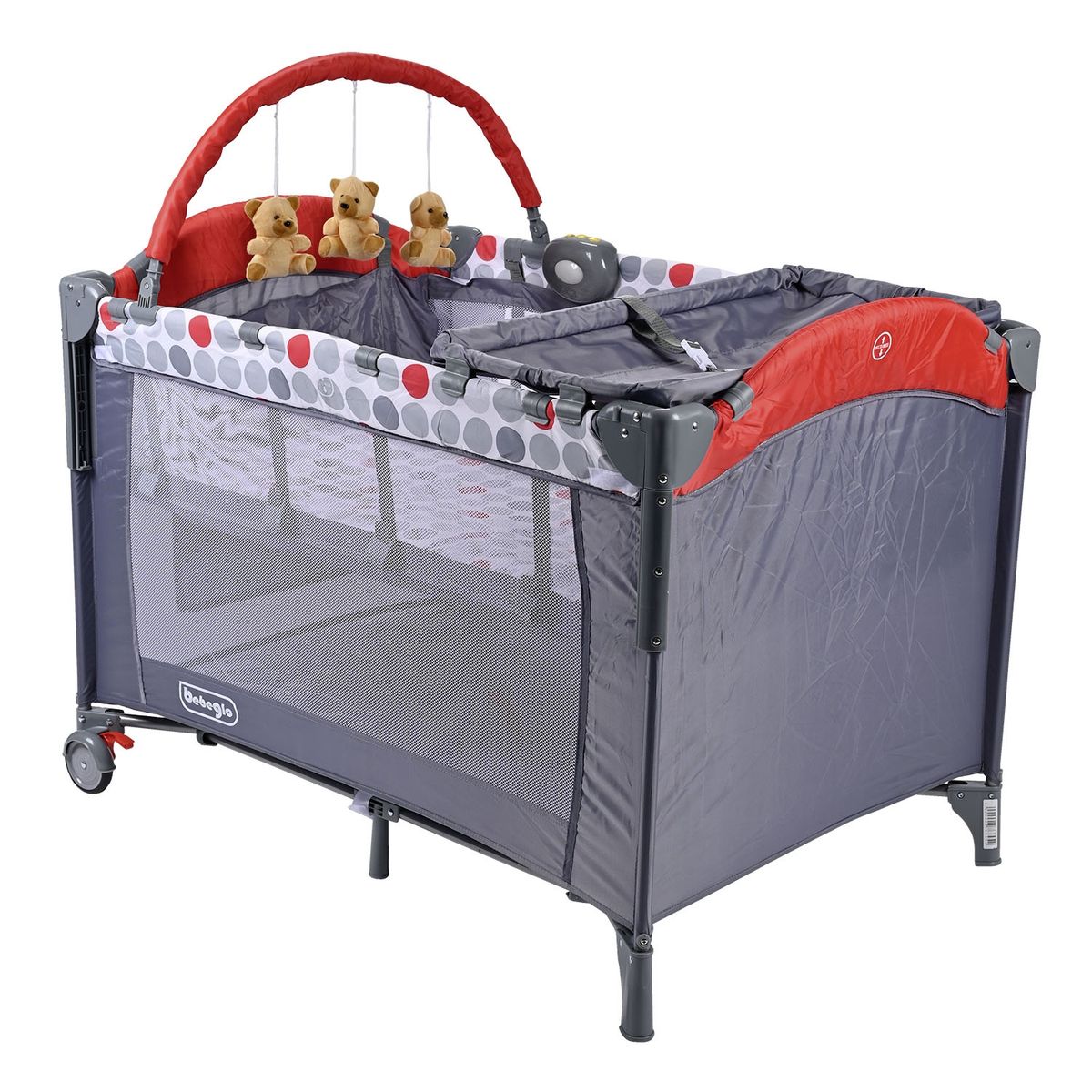 BEBEGLO - Cuna Pack Play Colecho Rojo Bebeglo