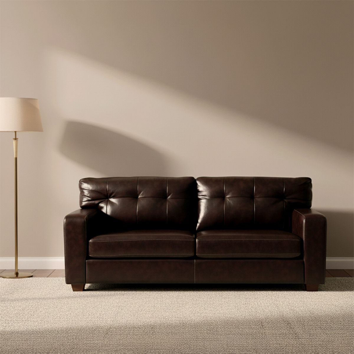 ROSEN - Sofá Bremen 3 Cuerpos Pu Rosen