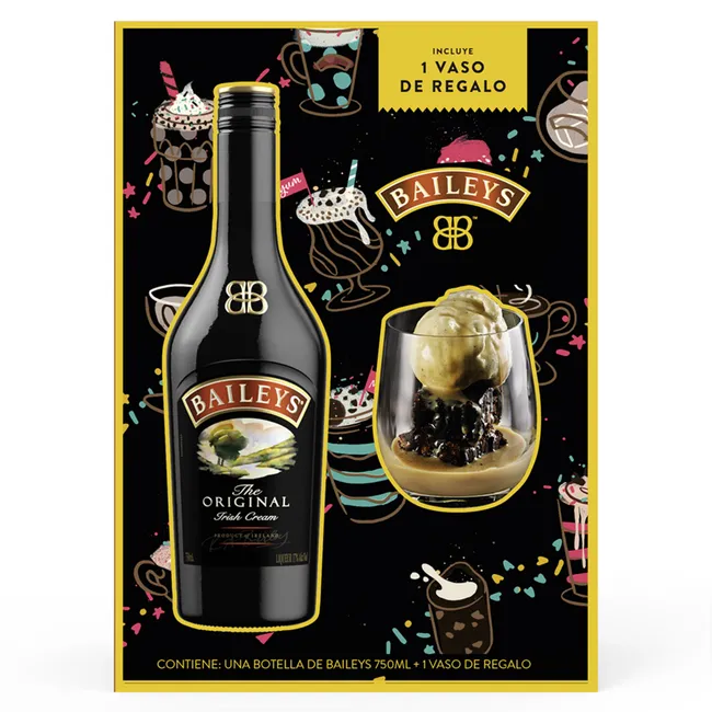 BAILEYS - Pack Licor Crema Baileys + Vaso