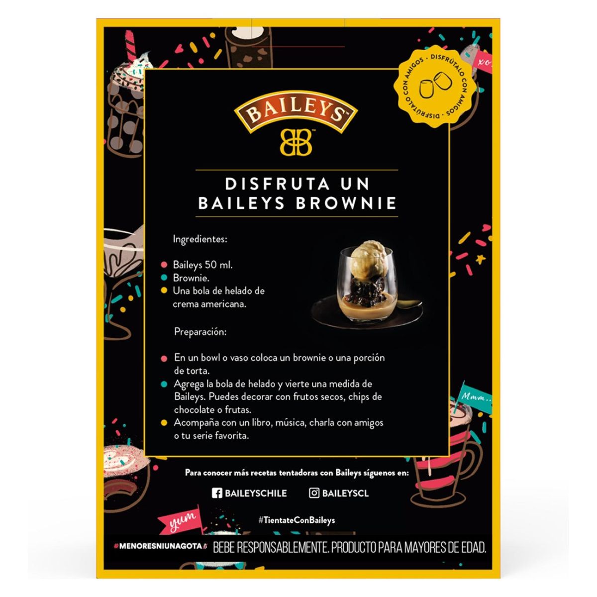 BAILEYS - Pack Licor Crema Baileys + Vaso