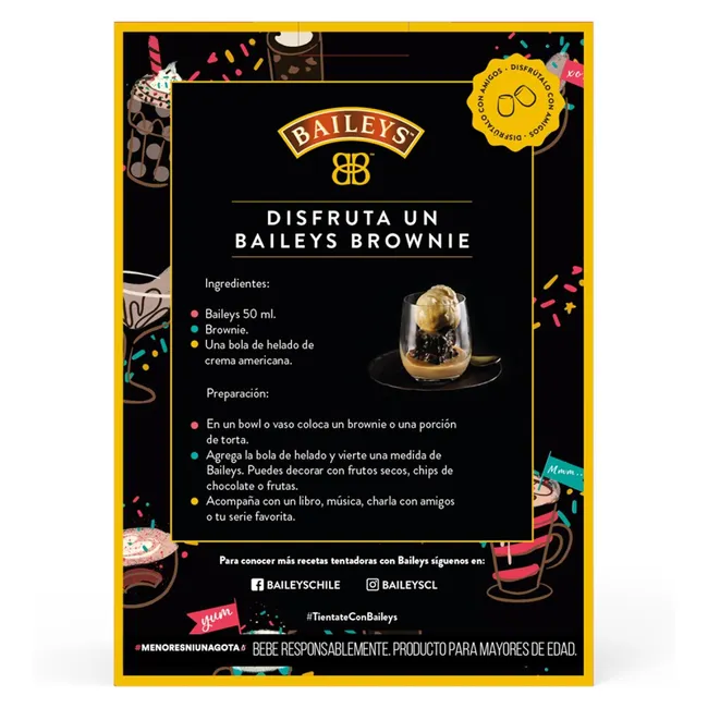 BAILEYS - Pack Licor Crema Baileys + Vaso