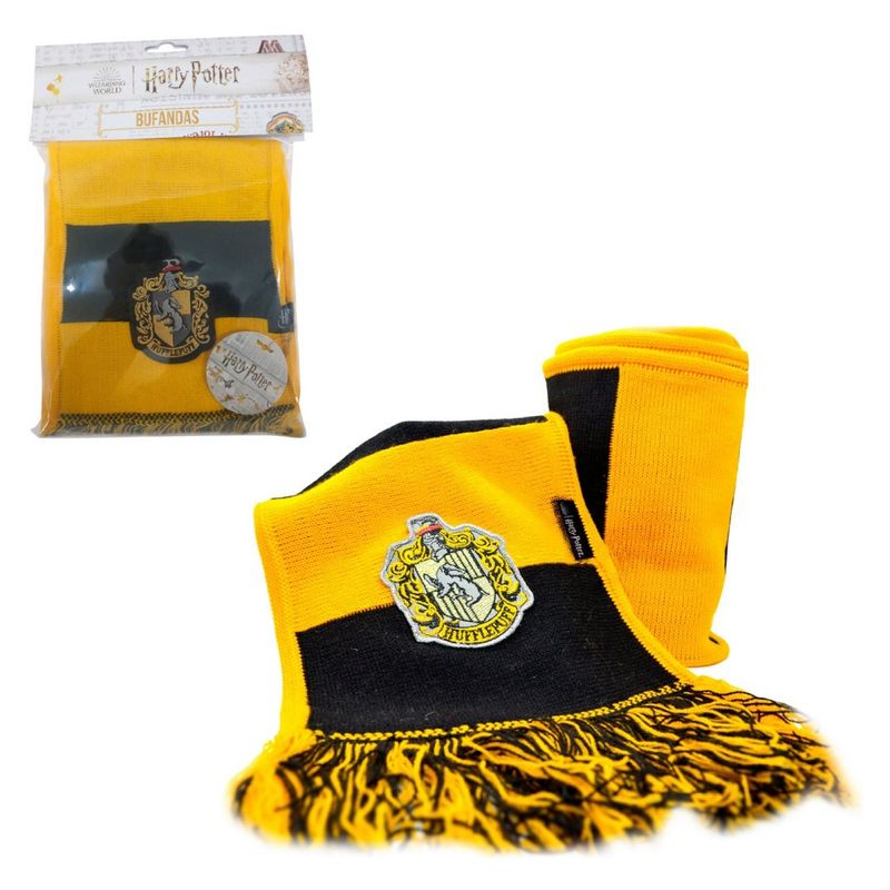 WARNER BROS - Bufanda Rayada Hufflepuff Harry potter Warner Bros
