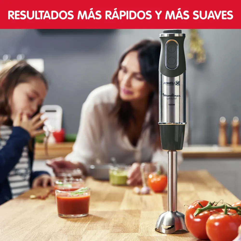 Moulinex Minipimer Quickchef DD655810 Plateado, foto 7