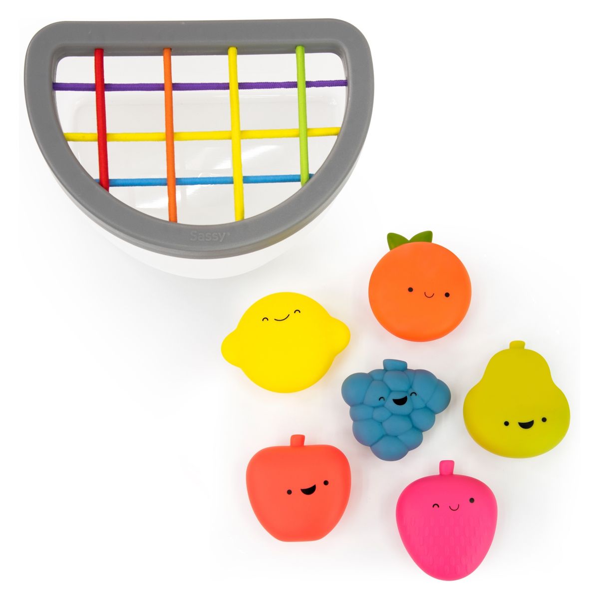 BOLSOS SASSY - Juguete Apilable Frutas Fill N Spill  Bolsos Sassy