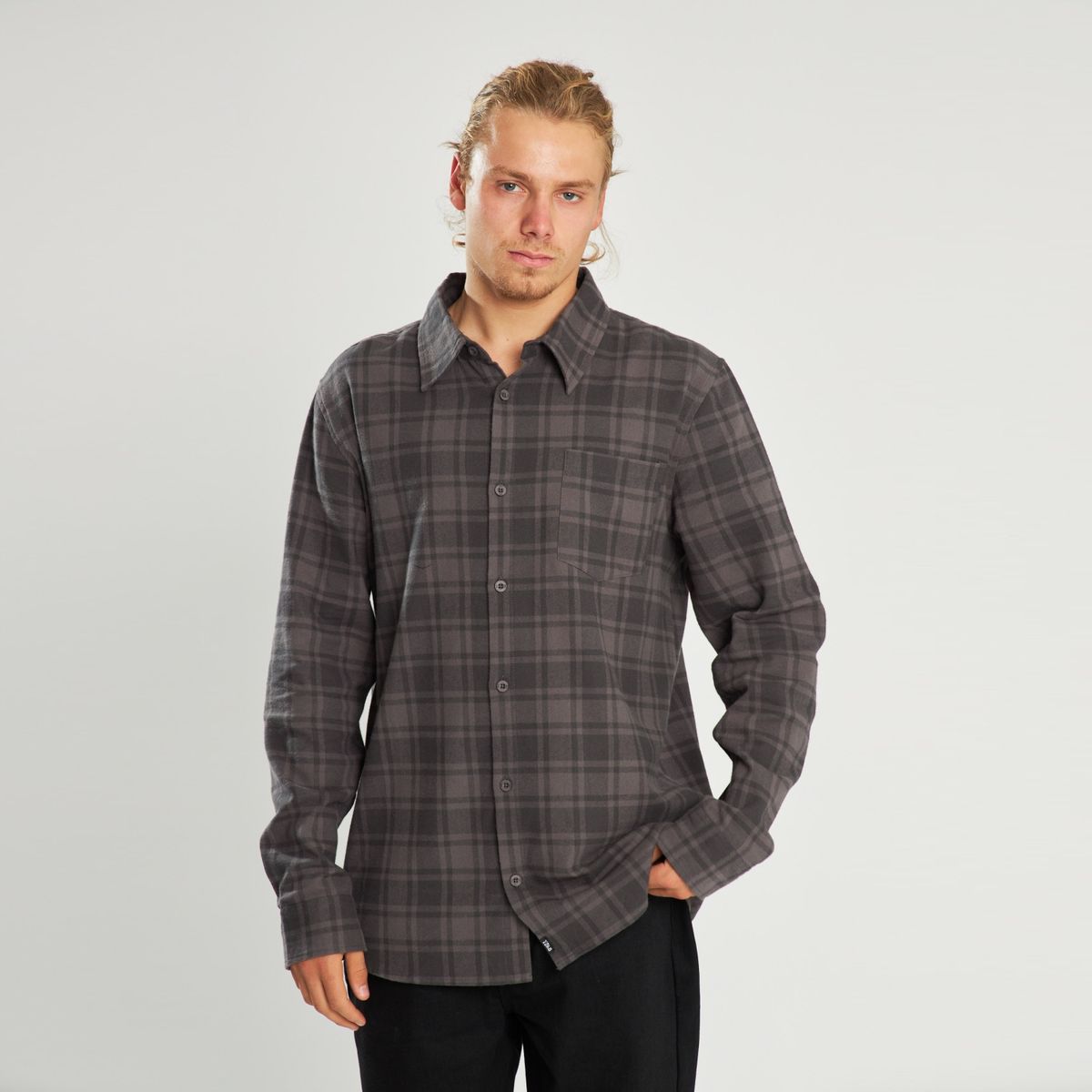 TOKE - Camisa Manga Larga Franela Hombre Toke