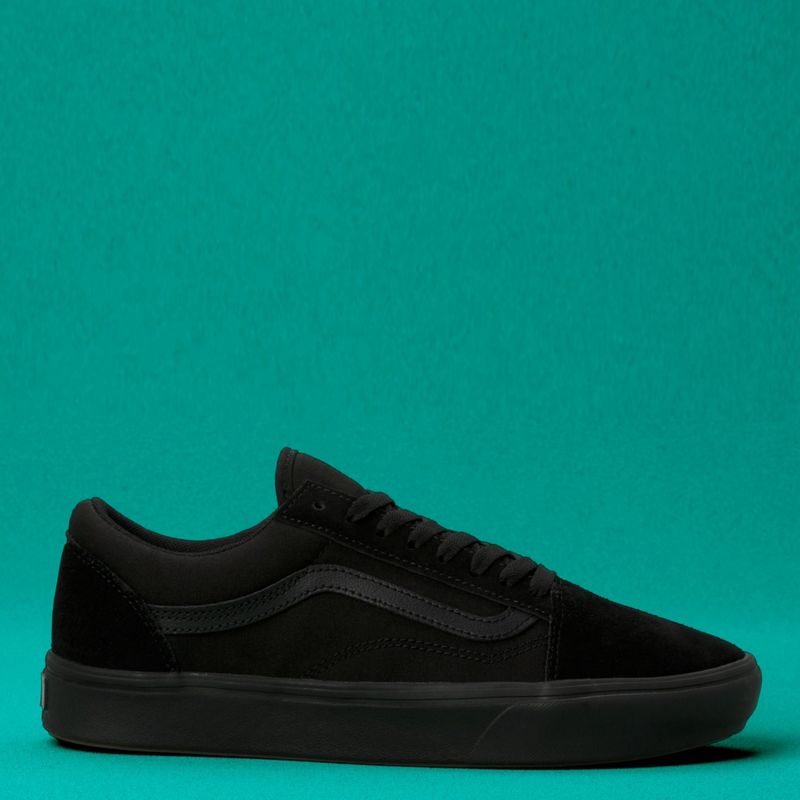 VANS - ComfyCush Old Skool Zapatilla Urbana Hombre Cuero Negro Vans
