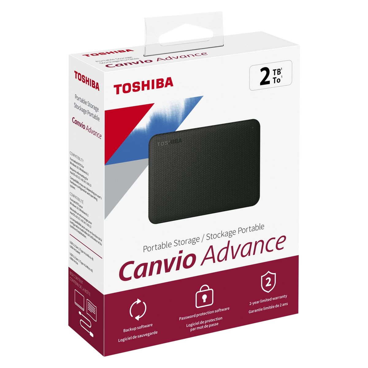 TOSHIBA - Disco Duro Externo 2Tb Advance Toshiba