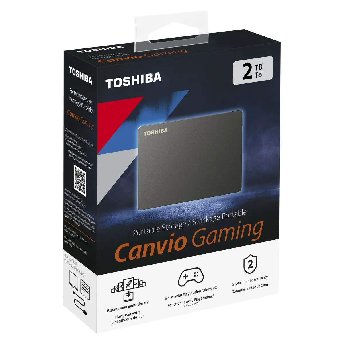 TOSHIBA - Disco Duro Externo 2Tb Gaming Toshiba
