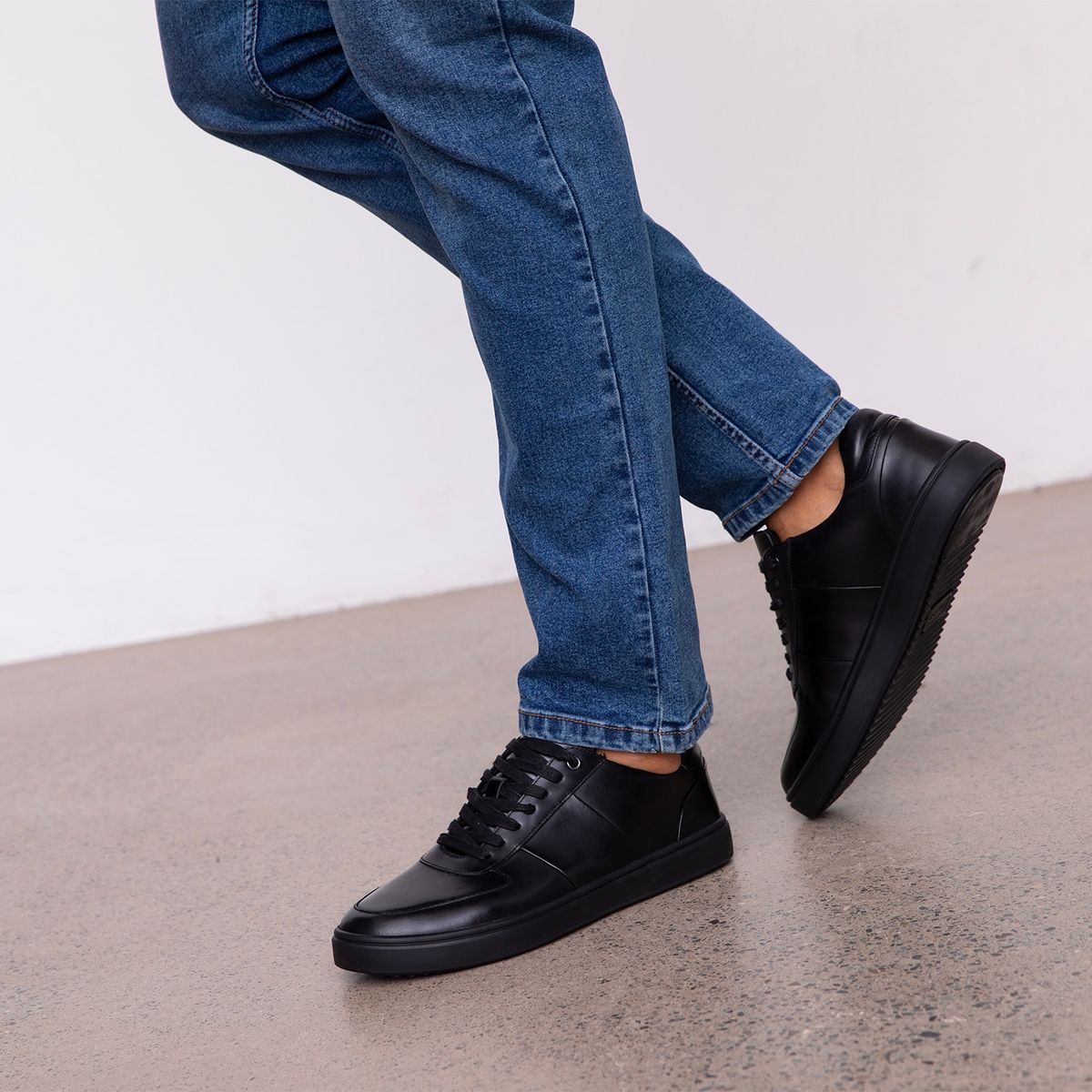 ALDO - Izaac Zapatilla Urbana Hombre Cuero Negro Aldo