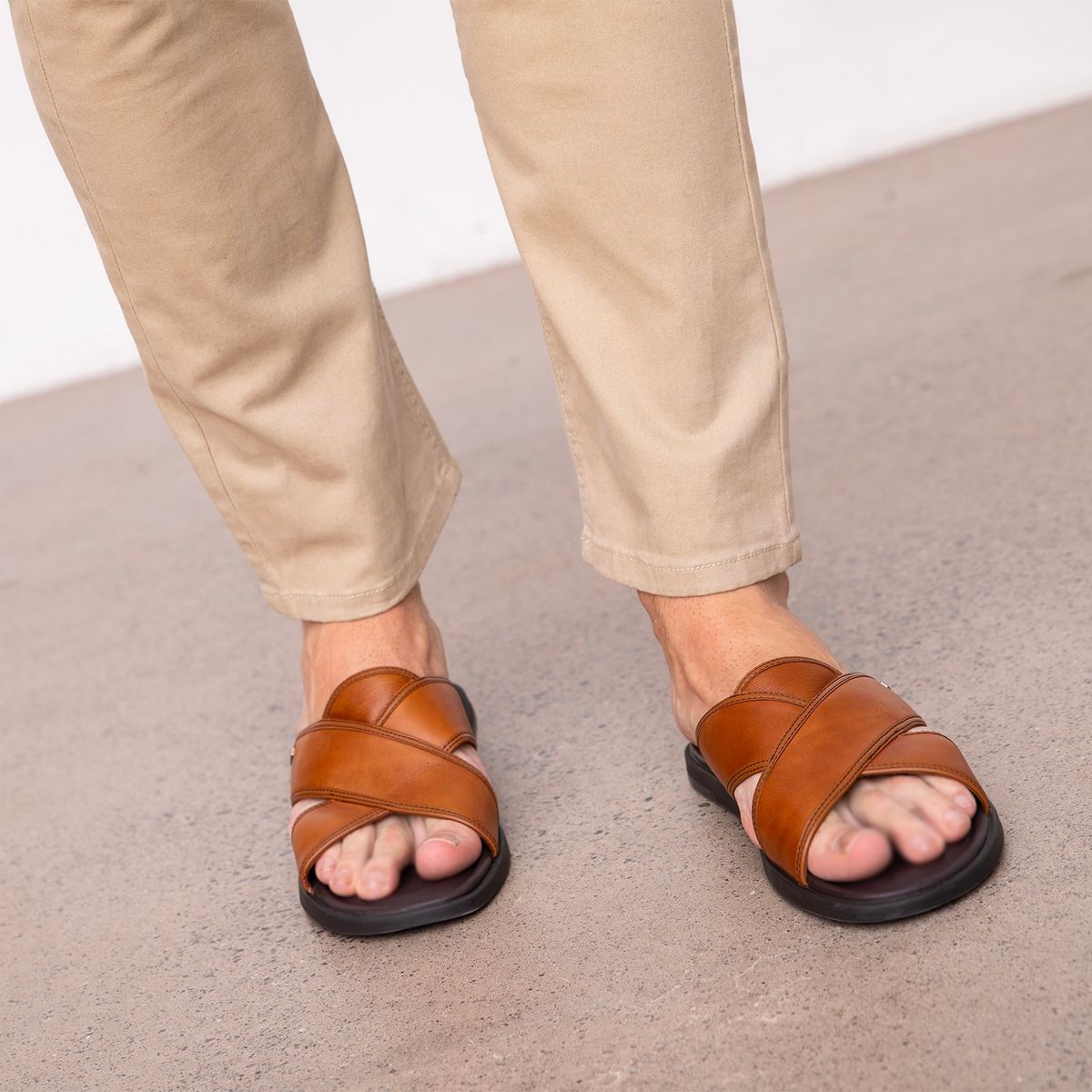 ALDO - Olino Sandalia Hombre Cuero Café Aldo