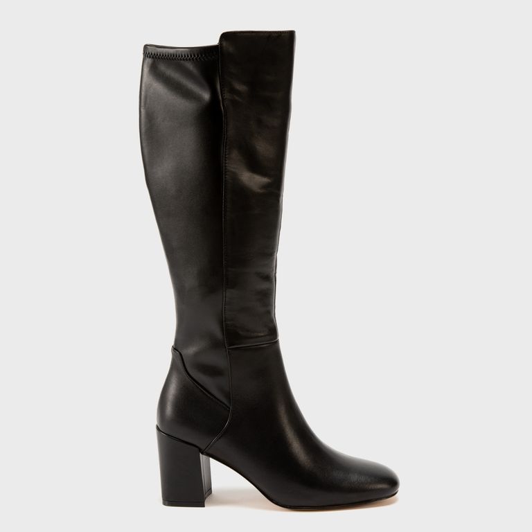 Satori Bota Mujer Cuero Negro
