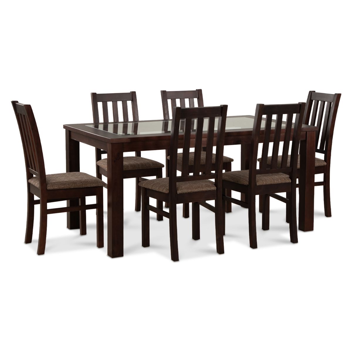 CIC - Juego De Comedor 6 Sillas Ñuble Vidrio Cic