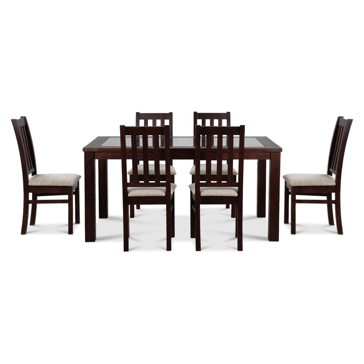 CIC - Juego De Comedor 6 Sillas Ñuble Vidrio Cic