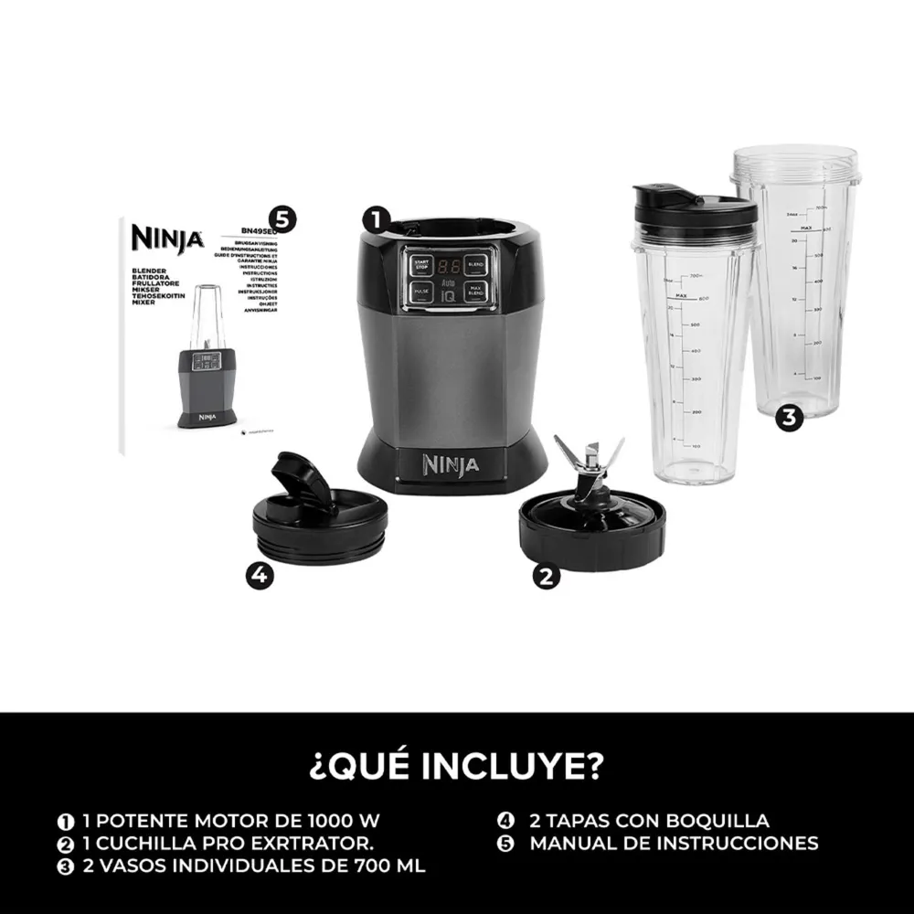 Ninja Licuadora Individual Auto-iQ 1000 W, foto 9