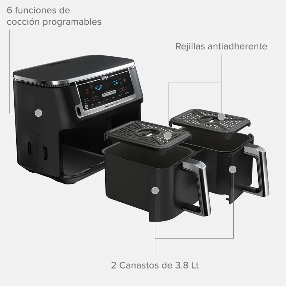 Ninja Dual AF300EU 7.6L Negro, foto 8