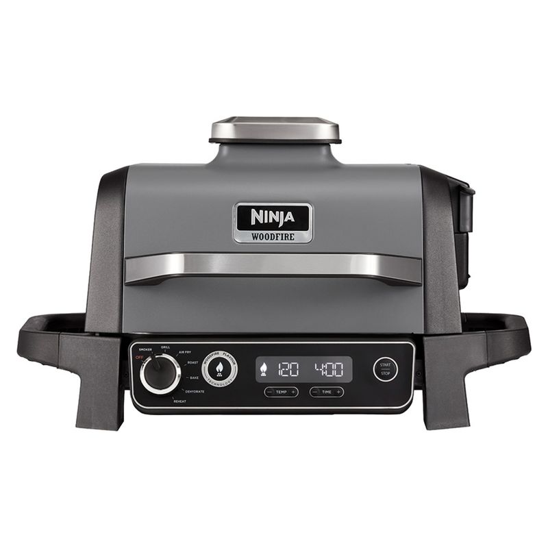 NINJA - Parrilla Eléctrica Con Ahumador Woodfire Ninja