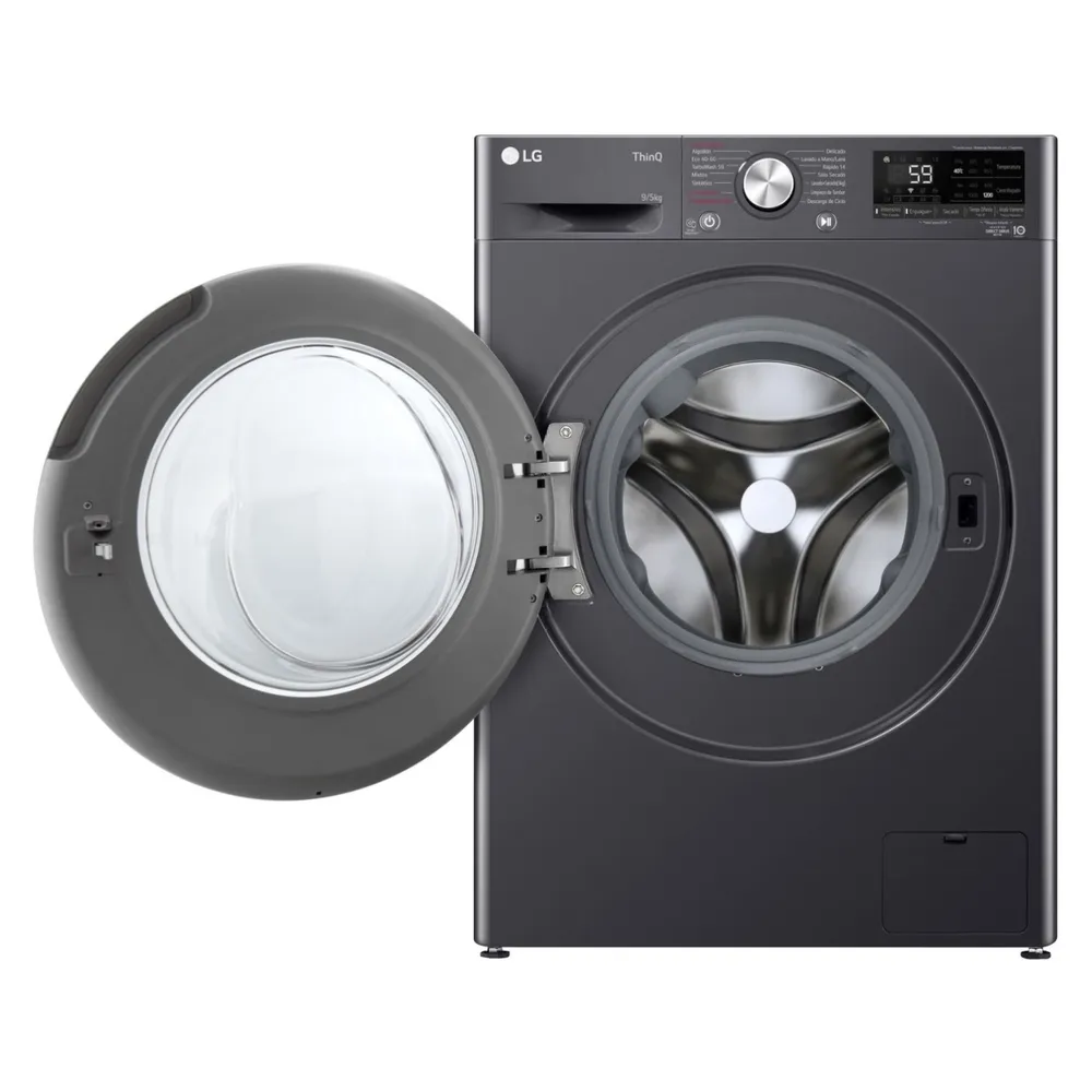LG WD9MVC4S6 9/5 kg Gris, foto 2