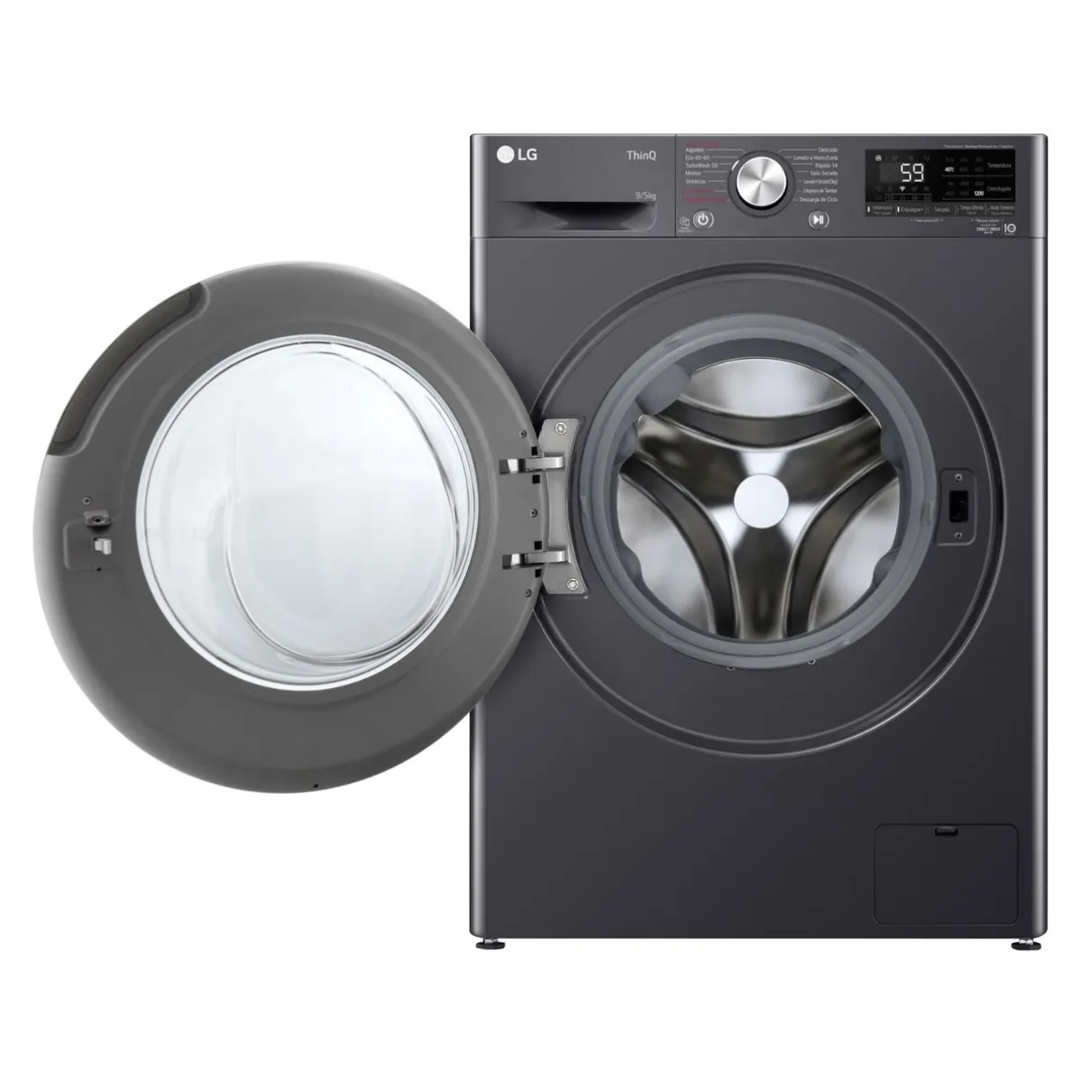 LG - Lavadora y Secadora 9/5 Kg LG WD9MVC4S6 AI DD