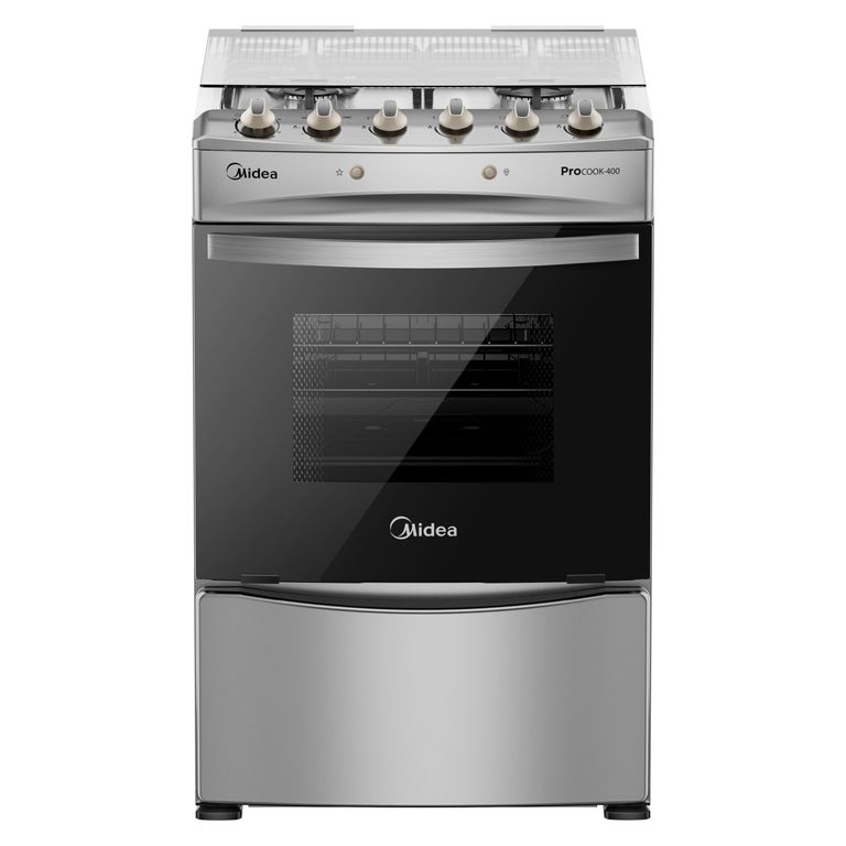 Cocina 4 Quemadores Horno De 63.89 Lt Con Grill Gas Licuado Mcg-4Qpi24Ns
