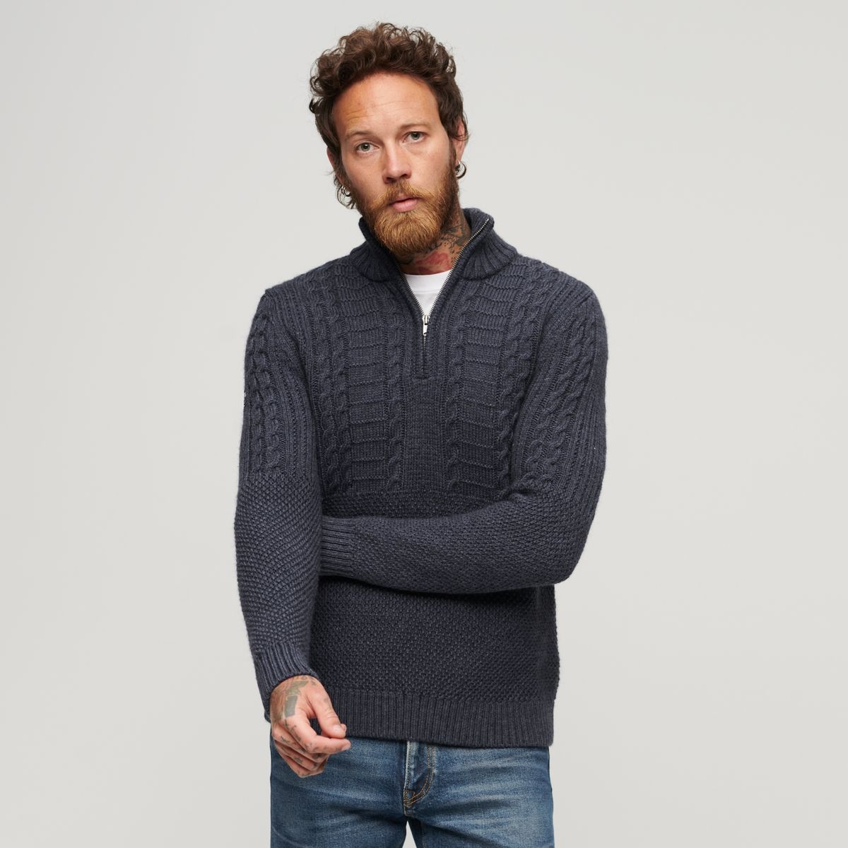 SUPERDRY - Sweater con Cierre Hombre Superdry