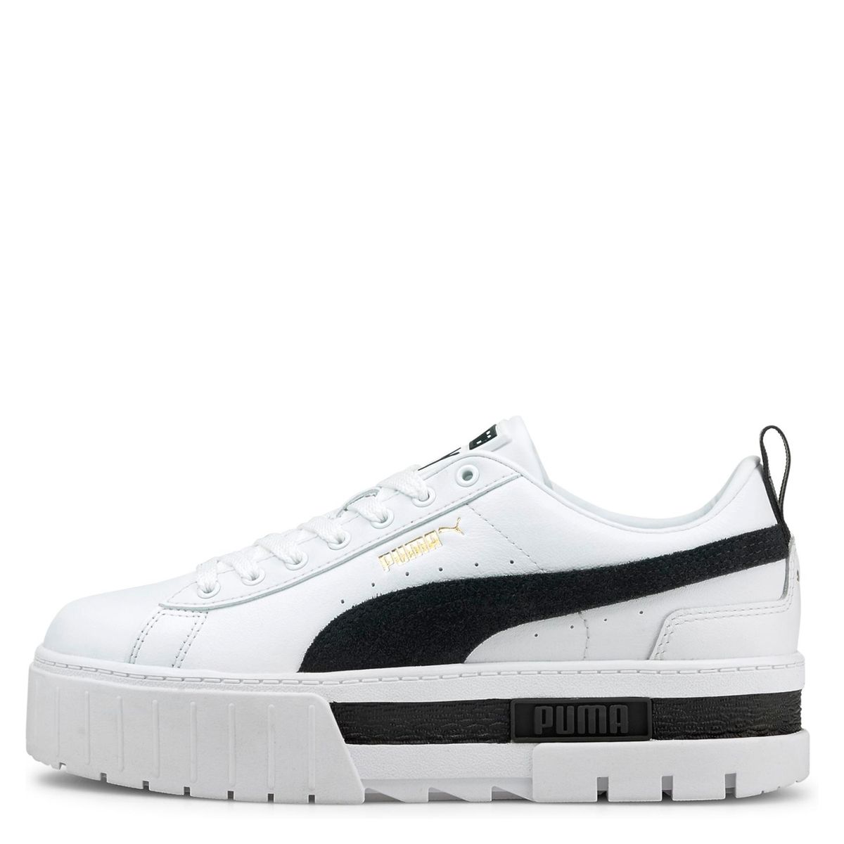 PUMA - Mayze Lth Zapatilla Urbana Plataforma Mujer Blanca Puma