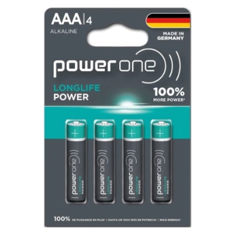 POWER ONE - Blister Pilas Alcalinas AAA X 4 Power One
