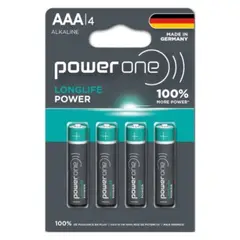 POWER ONE - Blister Pilas Alcalinas AAA X 4