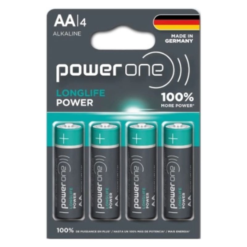 POWER ONE - Blister Pilas Alcalinas AA X 4 Power One
