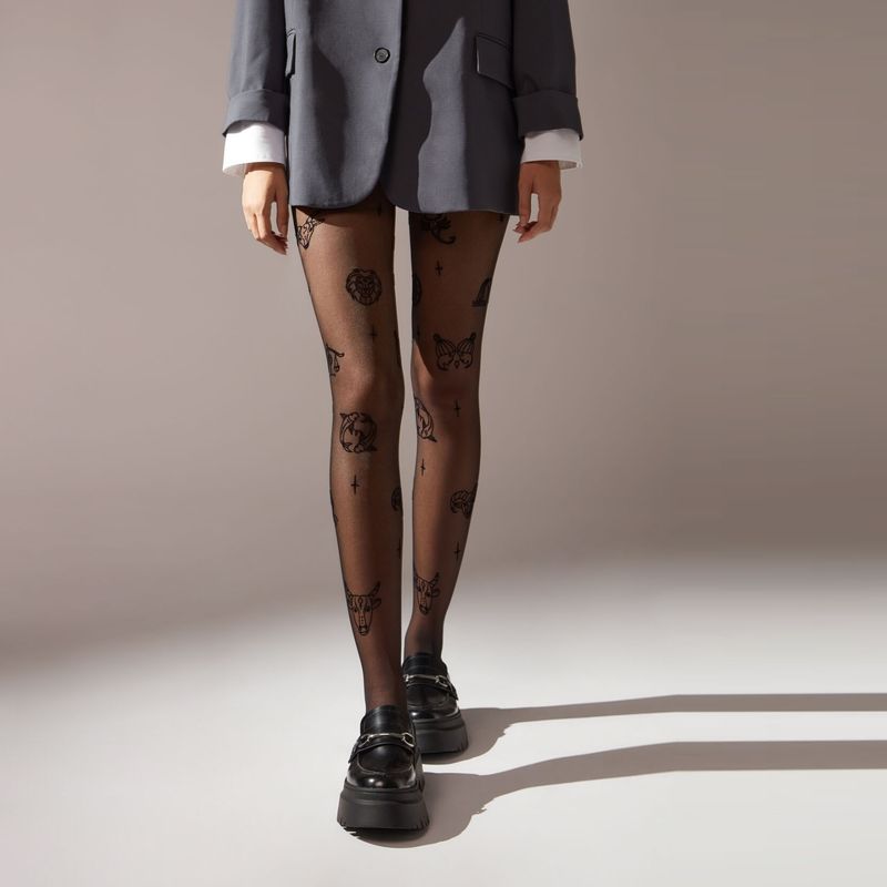 CALZEDONIA - Pantys Transparentes 30 Deniers Signos del Zodíaco Mujer Calzedonia