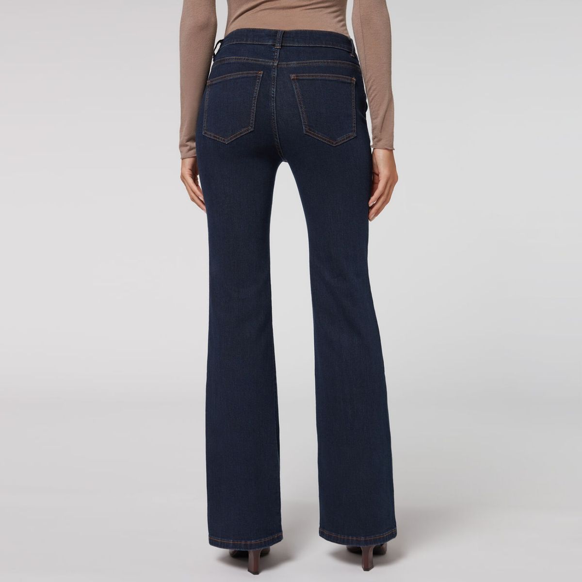 CALZEDONIA - Leggings Acampanados con Costura Central Mujer Calzedonia