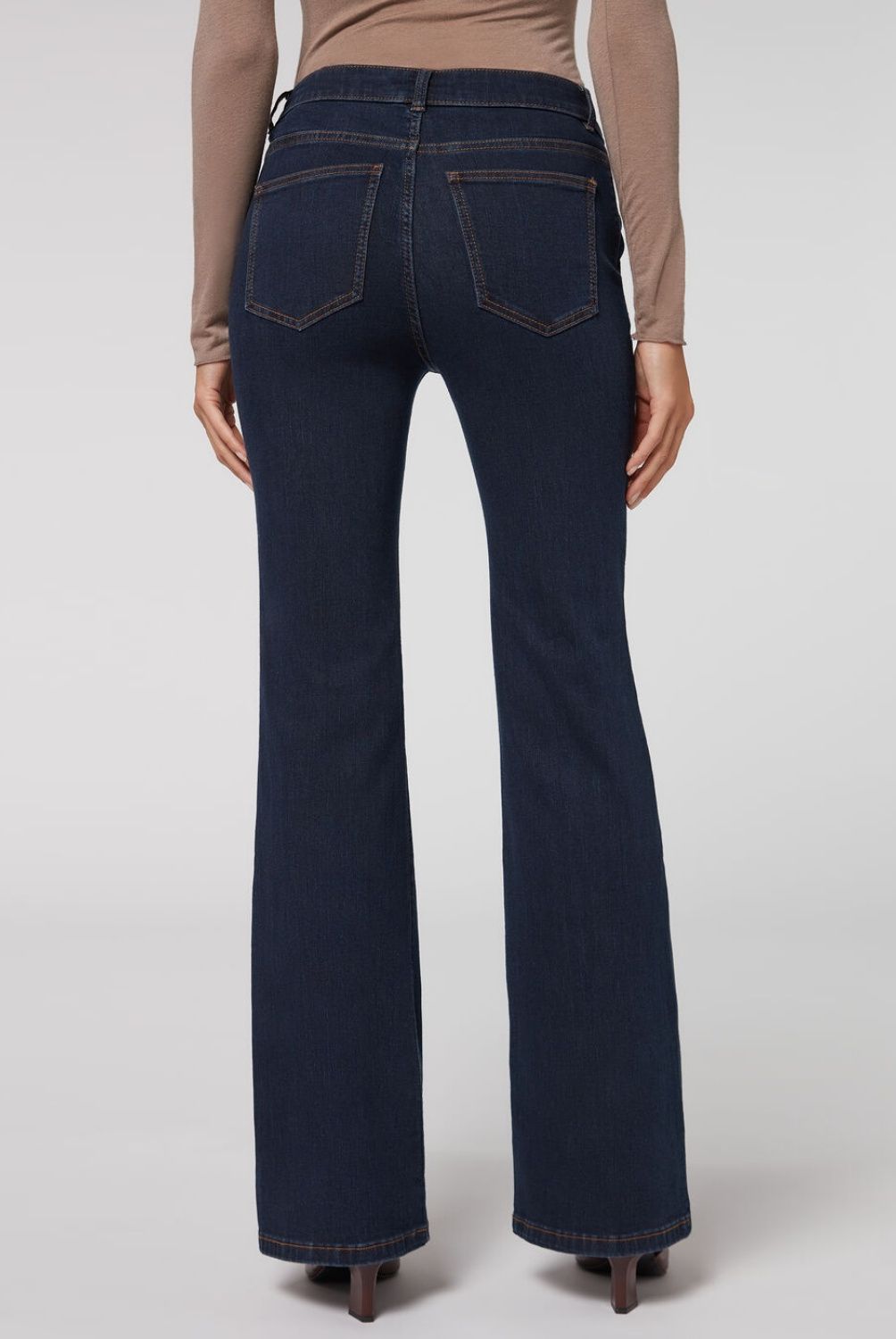 CALZEDONIA - Leggings Acampanados con Costura Central Mujer Calzedonia