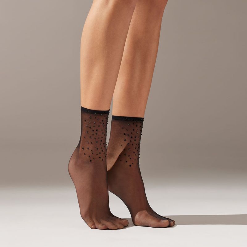 CALZEDONIA - Calcetines Cortos Estampado Mujer Calzedonia