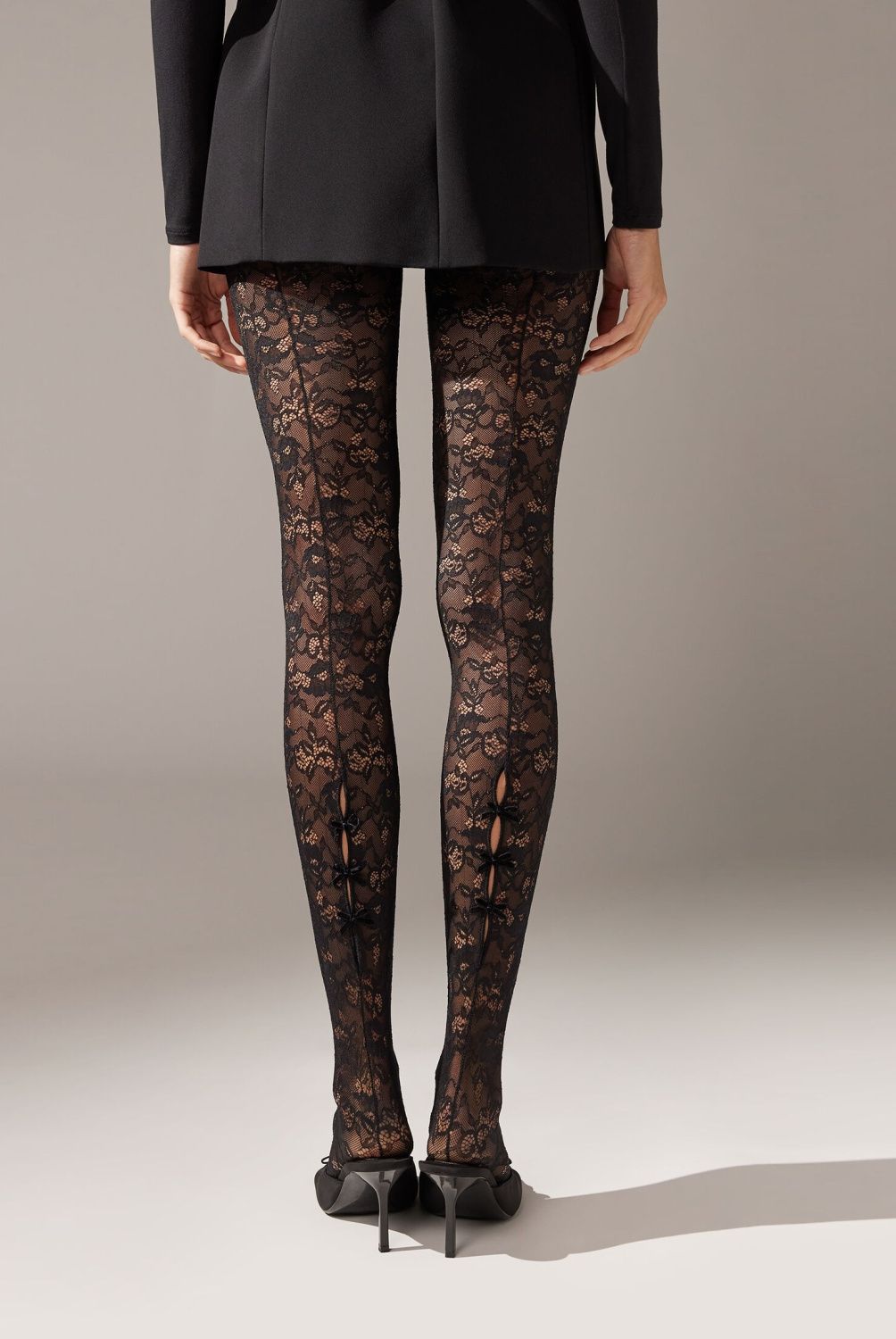 CALZEDONIA - Pantys de Encaje Mujer Calzedonia