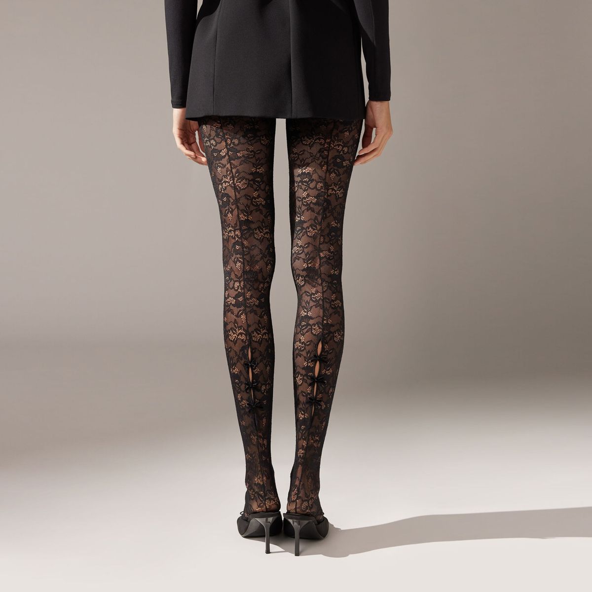 CALZEDONIA - Pantys de Encaje Mujer Calzedonia