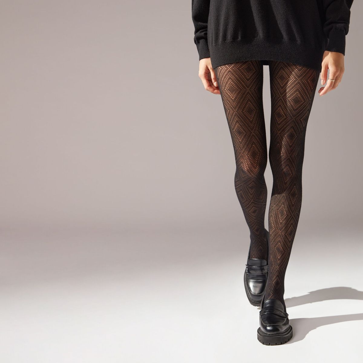 CALZEDONIA - Pantys Cashemere con Estampado Mujer Calzedonia