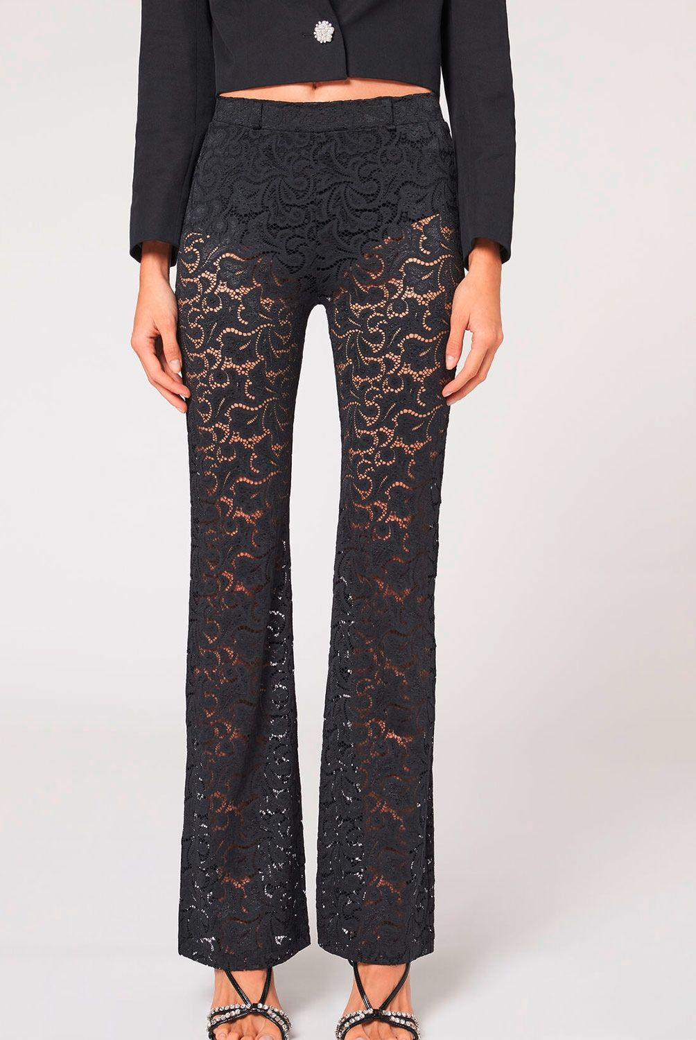 CALZEDONIA - Leggins Acampanados de Encaje Mujer Calzedonia