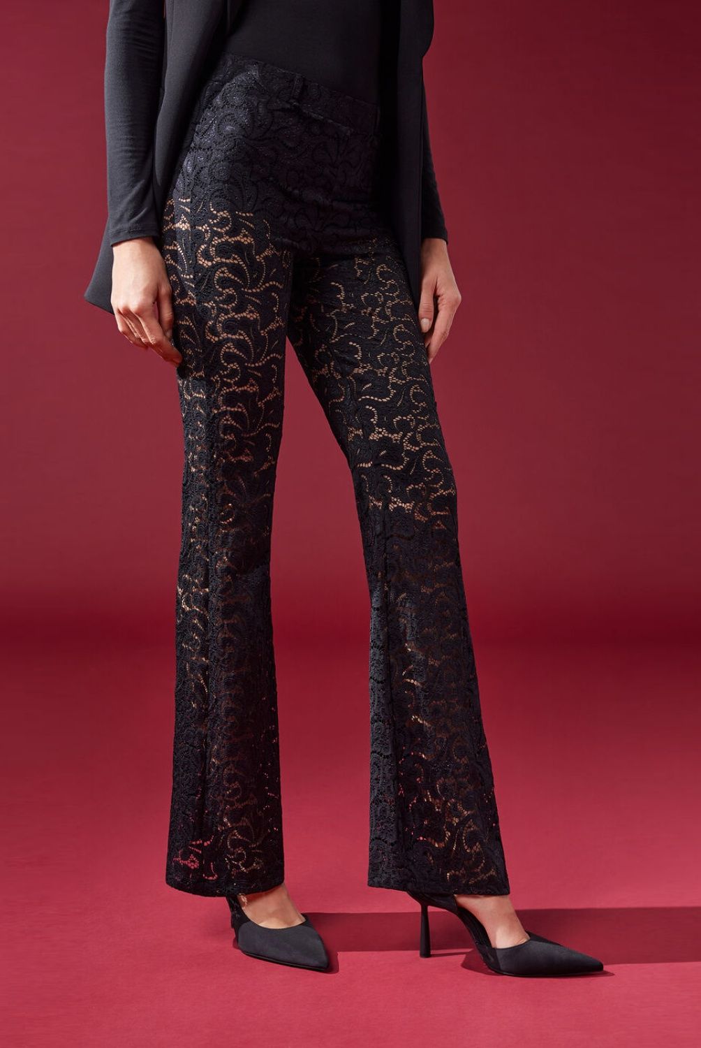 CALZEDONIA - Leggins Acampanados de Encaje Mujer Calzedonia