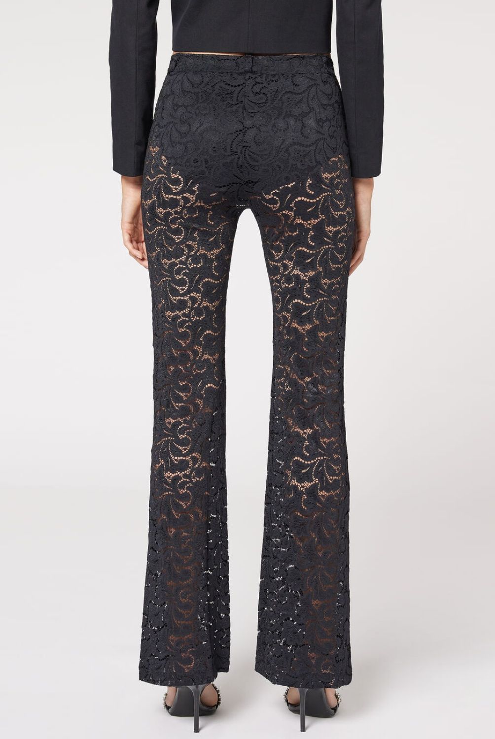 CALZEDONIA - Leggins Acampanados de Encaje Mujer Calzedonia