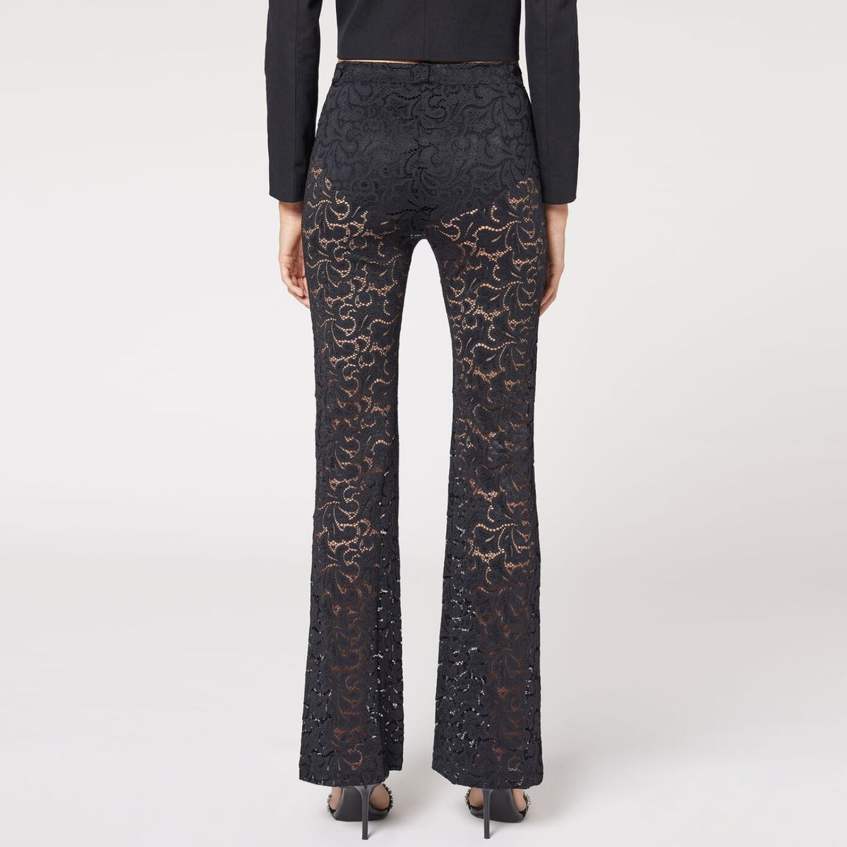 CALZEDONIA - Leggins Acampanados de Encaje Mujer Calzedonia