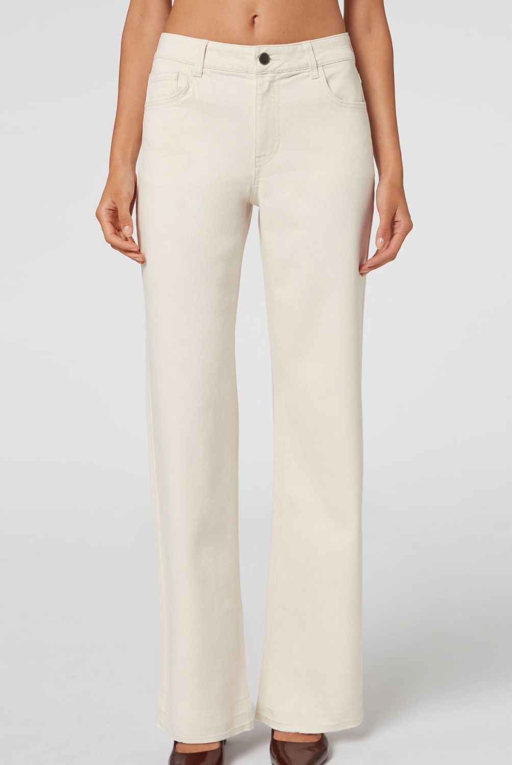 CALZEDONIA - Leggins Anchos Deshilachados Mujer Calzedonia