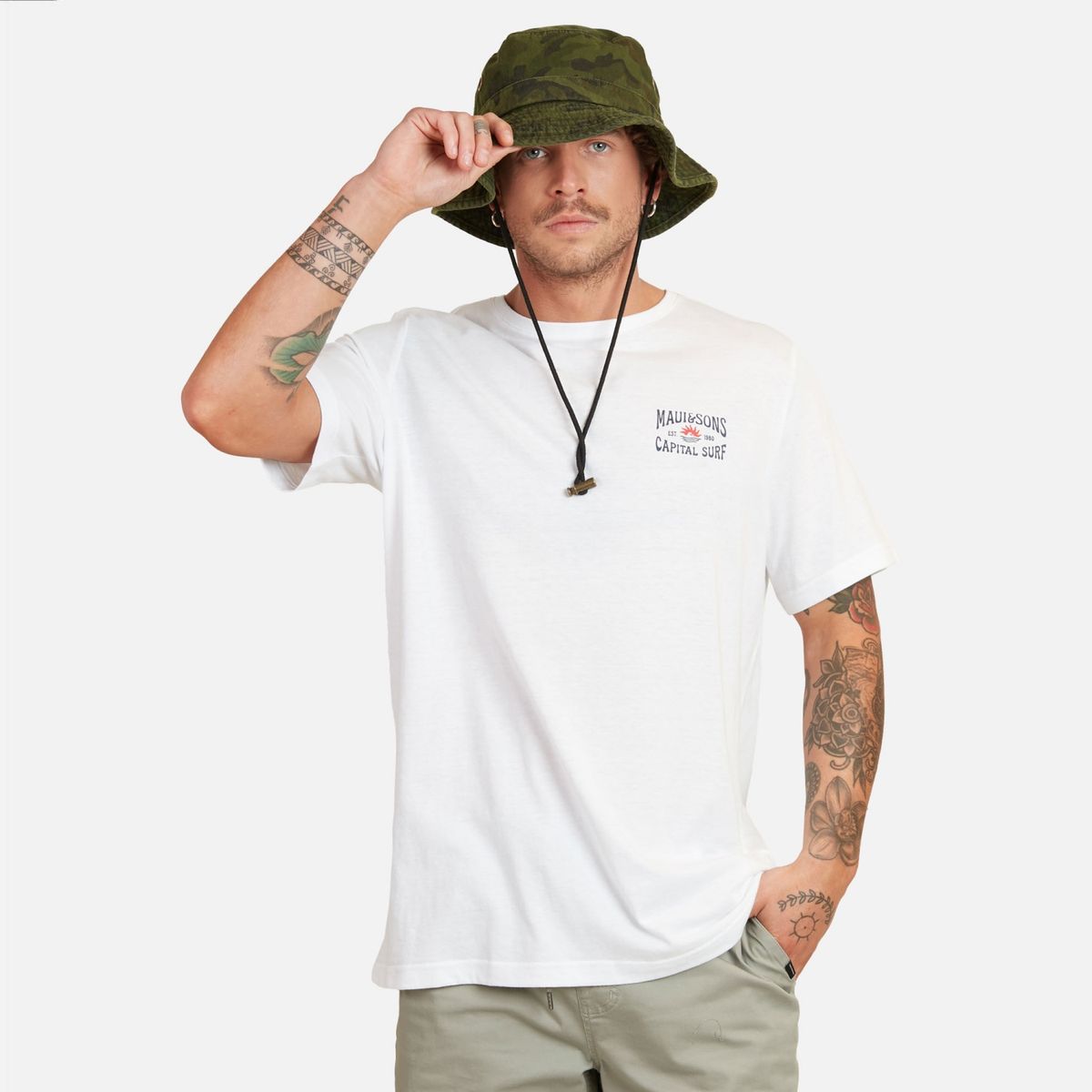 MAUI AND SONS - Polera Hombre Manga Corta Algodón Maui And Sons