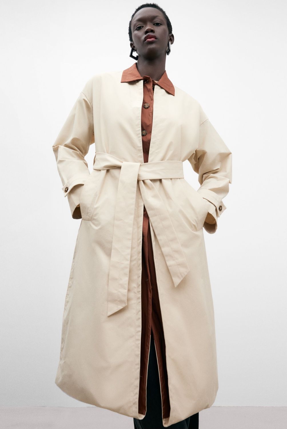 ADOLFO DOMINGUEZ - Chaqueta Gabardina Mujer Adolfo Dominguez