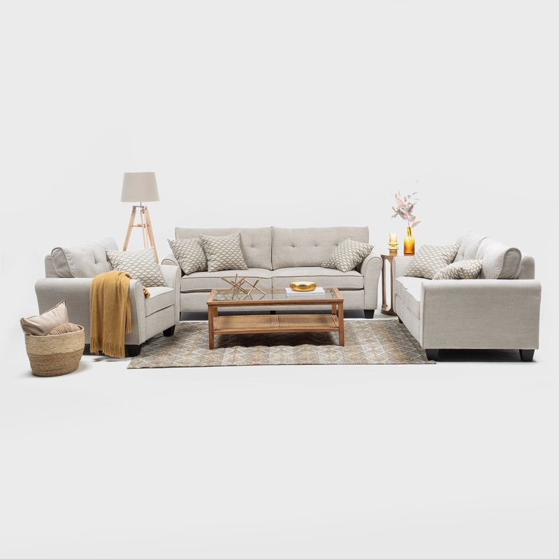 DANIELS - Juego Living Mikonos 3+2+1 Daniels