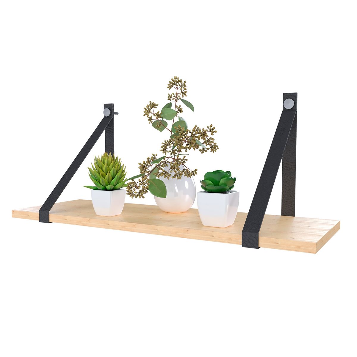 VEKKAHOME - Estante Couro 40X20Cm Vekkahome