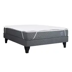 CELTA - Cama Europea Altamira 2 Plazas + Cubre Colchón