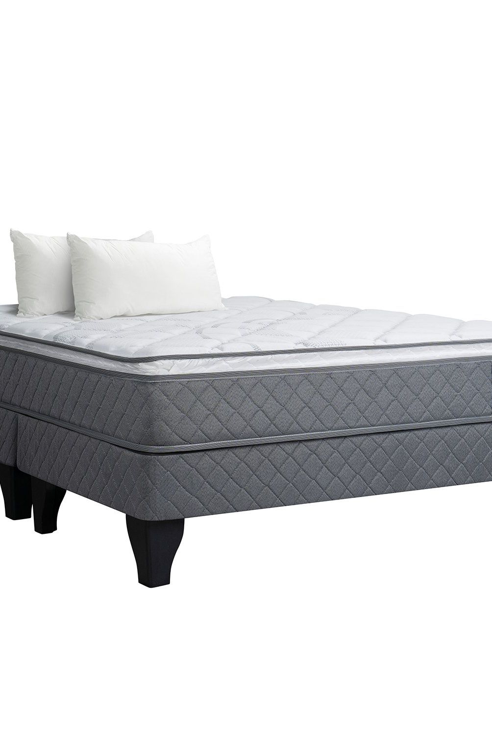 CELTA - Cama Europea Altamira Celta 2 Plazas Base Dividida + 2 Almohadas