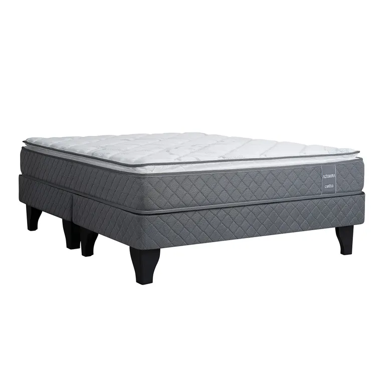 CELTA Cama Europea Altamira King + 2 Almohadas
