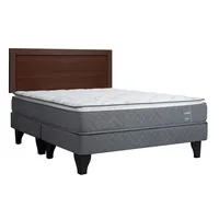 Cama Europea Altamira 2 Plazas Base Dividida + Respaldo Pamplona